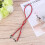 Ethnic Style Brillenhalter Kette Rot 10