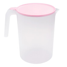 1St 2500Ml Kunststoff Getränkekanne Hitzebeständig Mit Griff Pink