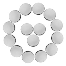 30Stk Metall Mantelknöpfe Nähknöpfe Für Kostüm Silber 18mm