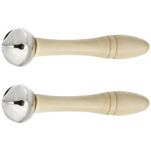 2Stk Einzelnes Glöckchen Handklingel Vertikal Musikinstrument Geschenk