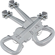 3St Metallöffner Gitarrenförmiger Bieröffner Schlüsselanhänger