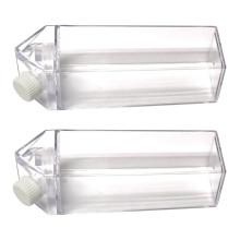 2Stück Transparente Flaschen Für Milch Wasser Schnaps Getränke