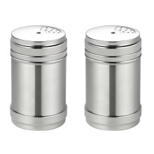 2Stk Tragbare Salz Dosen Runde Gewürz Boxen Mit Drehteller Deckel