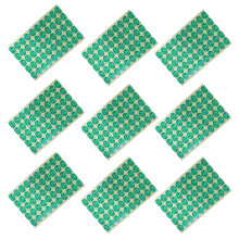 20 stück 20 mm runde papier-aufkleber selbstklebend farbig gemischt