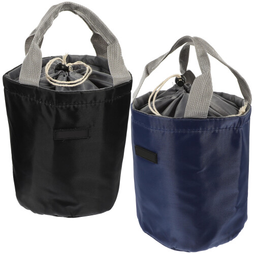 2Stk Isolierbeutel Bento Lunchtasche Runde Lebensmittelbeutel