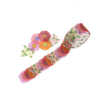 kreative blüten-aufkleber klebeband zum basteln, scrapbook-verzierung