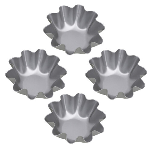 4Stk Eier Aluminiumlegierung Mini Backform