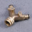 2- Doppelter Gartentürstecker Adapter Massivem Messing 9