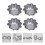 4Stk Eier Aluminiumlegierung Mini Backform 6