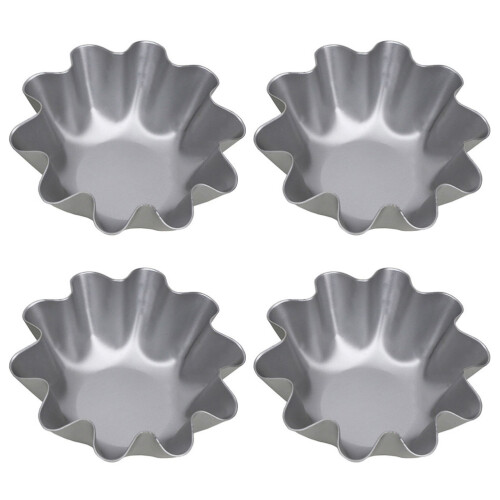 4Stk Eier Aluminiumlegierung Mini Backform 2