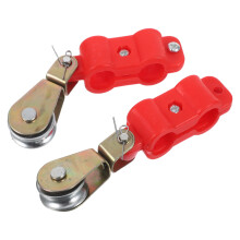 2 Pezzi Puleggia Per Cavo In Ferro Con Cuscinetto 4-8 Mm