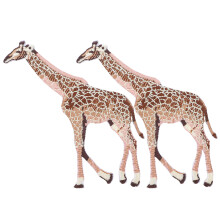 2Pcs Assorted Embroidered Animal Cloth Patches Iron-on Sewing Stickers