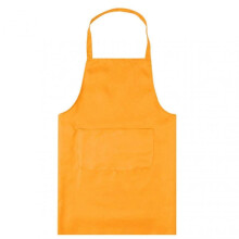 (Orange) Waterproof and Oil-proof Kitchen Apron with Pocket, Sleeveless and Grease Resistant for Cooking and Baking, Available Now