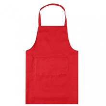 (Red) Waterproof and Oil-proof Kitchen Apron with Pocket, Sleeveless and Grease Resistant for Cooking and Baking, Available Now