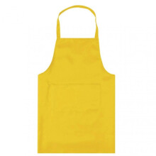 (Yellow) Waterproof and Oil-proof Kitchen Apron with Pocket, Sleeveless and Grease Resistant for Cooking and Baking, Available Now
