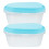 1 Set 2St Oval Kuchenboxen Eiskrembehälter Kunststoff Eiskübel Boxen 3