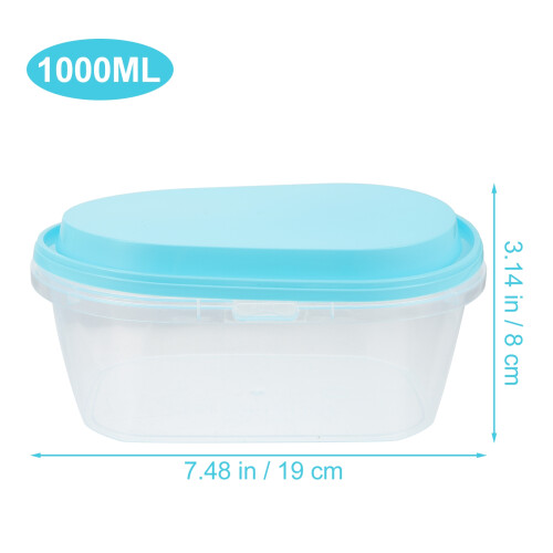 1 Set 2St Oval Kuchenboxen Eiskrembehälter Kunststoff Eiskübel Boxen 1