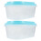 1 Set 2St Oval Kuchenboxen Eiskrembehälter Kunststoff Eiskübel Boxen 5