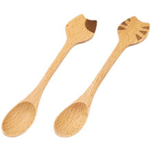 2Stk Holzlöffel Für Suppe Reis Tee Salad