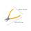 Yellow Metal Escargots Tail Plier Durable Home Kitchen Tool 2