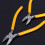 Yellow Metal Escargots Tail Plier Durable Home Kitchen Tool 5