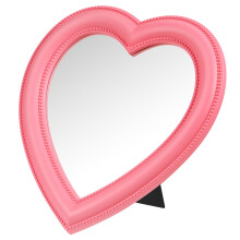 Herzförmiger Tischspiegel Wandspiegel Für Pink