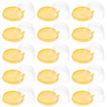 100Stk Eigelb-Puff-Verpackungsboxen Dessert-Backkeks-Behälter
