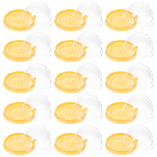 100Stk Eigelb-Puff-Verpackungsboxen Dessert-Backkeks-Behälter