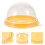 100Stk Eigelb-Puff-Verpackungsboxen Dessert-Backkeks-Behälter 6