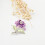 Legering Imitatie Blad Glitter Speld Paars 11