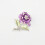 Legering Imitatie Blad Glitter Speld Paars 9