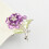 Legering Imitatie Blad Glitter Speld Paars 10