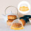 100Stk Eigelb-Puff-Verpackungsboxen Dessert-Backkeks-Behälter 5