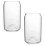 2St Ring-Pull Dosenförmige Glasbecher Transparente Wasserbecher 1