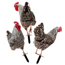 3Stück Yard Chicken Steckerdekoration Eingesteckte Huhn-