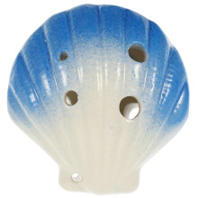 Ocarina Bleu 6 Trous En Céramique Durable Et Décoratif Enfant