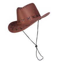 Casual Western Cowboyhut Für Cowgirls Kunstvelours Breitkrempig