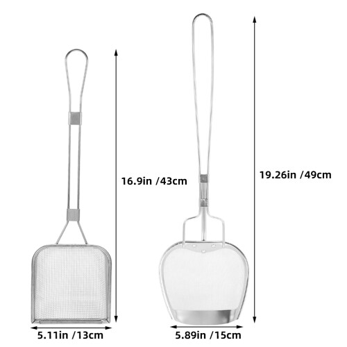 2 Fritier Ölschöpfer Feinmaschig Langgriff 1
