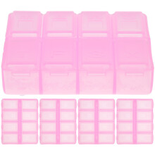 5Stk Täglicher Tablet Organizer In Rosa Für Im Büro