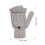 1 Paar Damen Wollhandschuhe Mit Fäustling Winter (Grau) 2