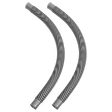 2 stück ablauftverbinder 45 cm für waschbecken, flexibles überlaufrohr