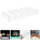 2Stk Transparenter Pokerchips Organizer Mehrfach-Grid-Behälter 3