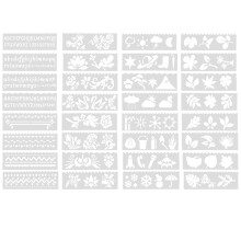 4 Sets Malvorlage Waschbar Spitze Lineal Kunststoff Kind
