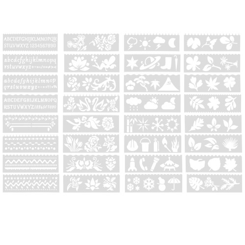4 Sets Malvorlage Waschbar Spitze Lineal Kunststoff Kind