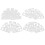 4 Sets Malvorlage Waschbar Spitze Lineal Kunststoff Kind 7
