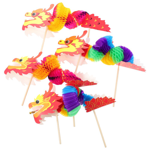 4 Sets Kinder Diy Chinesisches Neujahr Deko