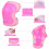 1 Set Kinder Rollschuh Schützer Mit Helm Knieschoner Ellbogenschoner 8