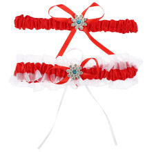 1 Set Hochzeitsstrumpfband Elastischer Beinring