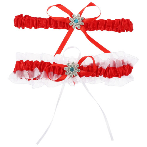 1 Set Hochzeitsstrumpfband Elastischer Beinring
