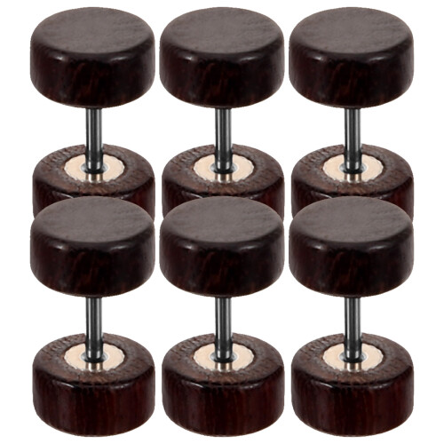6 Faux Plug Ohrringe Einfache Ohrstecker Für Männer